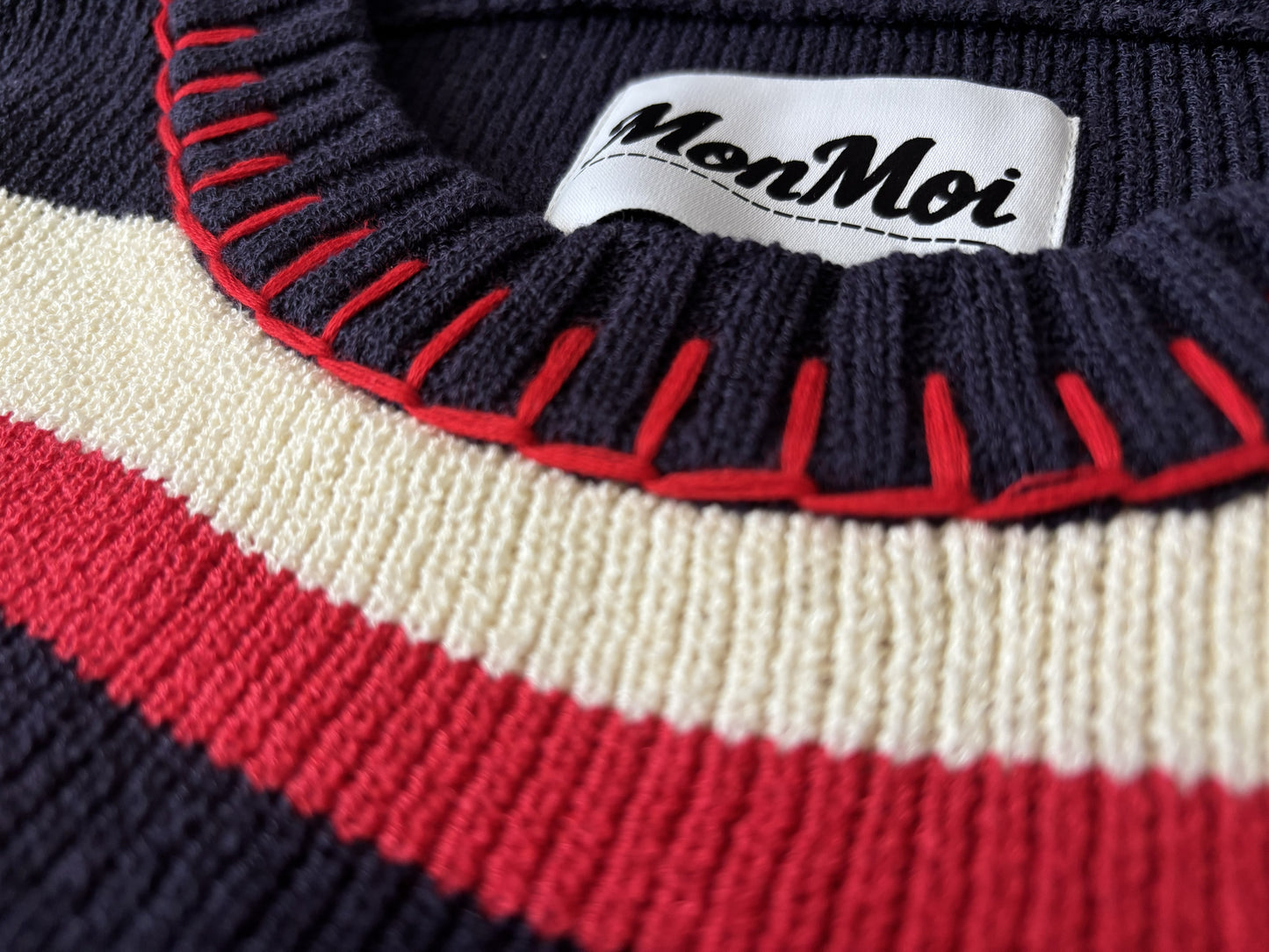 マリンボーダーニット